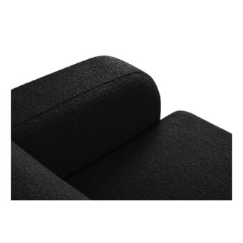 Čierne kreslo z textílie bouclé Molino – Micadoni Home - Image 4