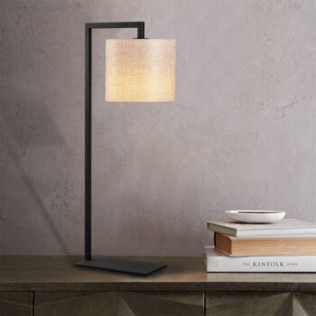 Čierno-béžová stolná lampa Opviq lights Profil – Obrázok 5