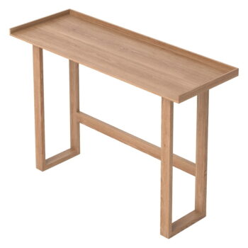 Písací stôl z masívneho dubového dreva Wireworks Slim - Image 10