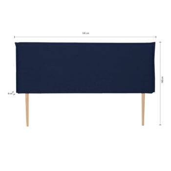 Tmavomodré čalúnené čelo postele 145x100 cm Edmond – Really Nice Things - Image 5