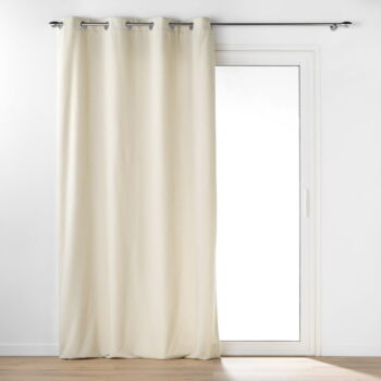 Krémový záves z materiálu buklé 140x240 cm Wooly – douceur d'intérieur