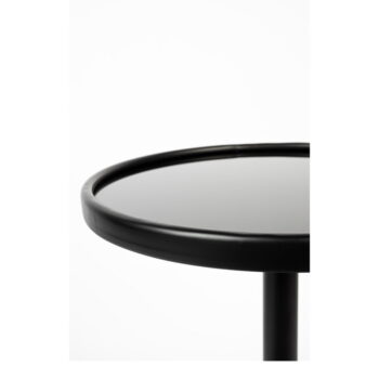 Okrúhly odkladací stolík so sklenenou doskou ø 40 cm Milo – White Label - Image 6