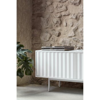 Biely TV stolík 180x52 cm Sierra – Teulat – Obrázok 6