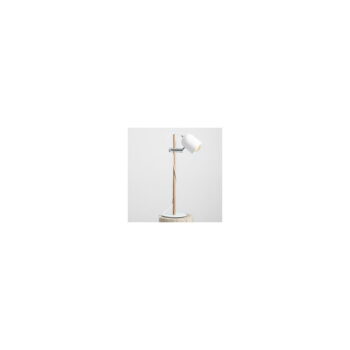 Stolová lampa v bielej a prírodnej farbe s kovovým tienidlom (výška 65 cm) Olof – CustomForm – Obrázok 2