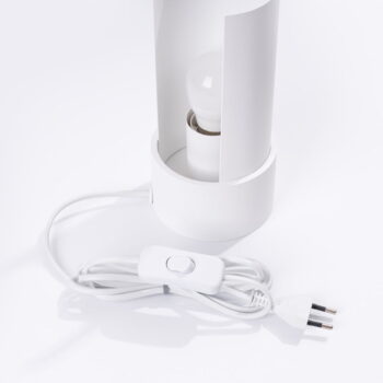 Biela stolová lampa (výška  21 cm) Aurea – Nice Lamps - Image 7