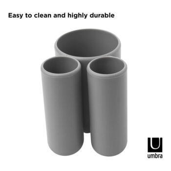 Sivý plastový téglik na zubné kefky Touch – Umbra - Image 11