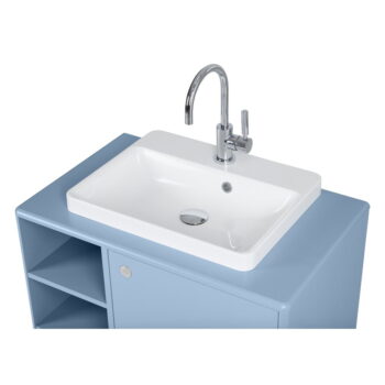 Svetlomodrá závesná skrinka s umývadlom bez batérie 80x62 cm Color Bath – Tom Tailor – Obrázok 8