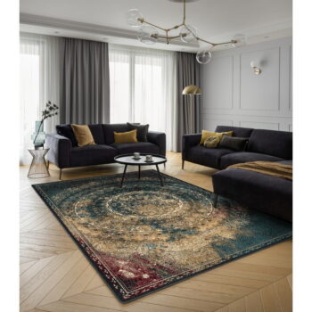 Vlnený koberec v petrolejovomodrej farbe 200x300 cm Ann – Agnella - Image 2