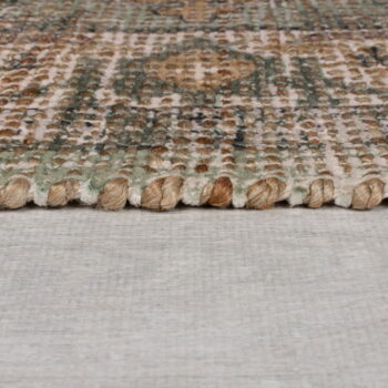 Kaki ručne tkaný koberec s prímesou juty 120x170 cm Selena Jute Traditional – Flair Rugs - Image 5