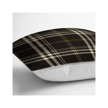 Čierno-béžová dekoratívna obliečka na vankúš Minimalist Cushion Covers Flannel, 45 x 45 cm - Image 2