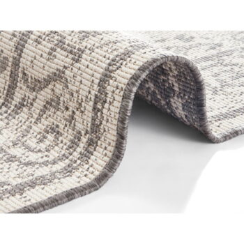 Sivo-krémový vonkajší koberec NORTHRUGS Cebu, 80 x 150 cm - Image 3