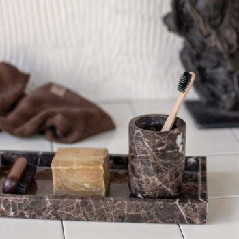 Mramorová dekoratívna tácka 16x31 cm Marble – Mette Ditmer Denmark - Image 2