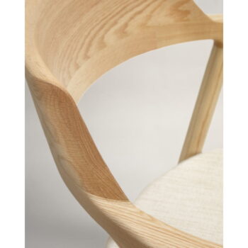Jedálenská stolička z dubového dreva v béžovo-prírodnej farbe Alocs – Kave Home – Obrázok 8