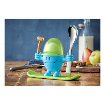 Zeleno-modrý stojan na vajíčko s lyžičkou WMF Cromargan® Mc Egg - Image 4
