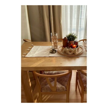 Behúň na stôl z Bio bavlny 45x140 cm Natural - Mila Home - Image 3