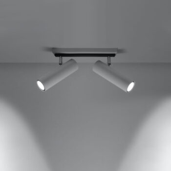 Biele stropné svietidlo 6x30 cm Mira – Nice Lamps - Image 3