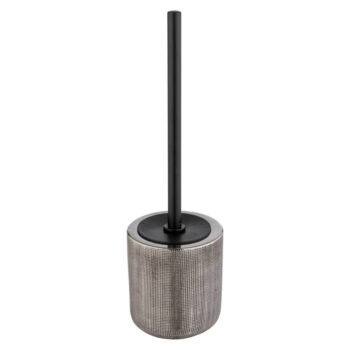 Keramická WC kefa v striebornej farbe Rivara – Wenko - Image 2