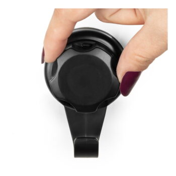 Súprava 4 čiernych samodržiacich nástenných háčikov Compactor Bestlock Black Big Hooks, ⌀ 7,1 cm - Image 5