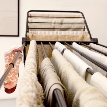 Čierny sušiak na bielizeň Infinity Flex 30m – Vileda - Image 5