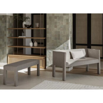 Béžová lavica z textílie buklé Sitta – Blomus - Image 11