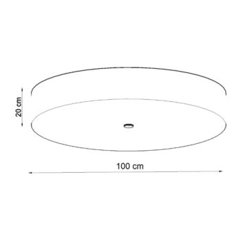Biele stropné svietidlo s textilným tienidlom ø 100 cm Herra – Nice Lamps - Image 7