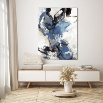 Obraz 90x120 cm Blue Vibes – Malerifabrikken - Image 3