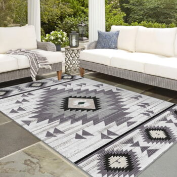 Svetlosivý prateľný koberec 80x150 cm Ethnic Geo – Mila Home - Image 10