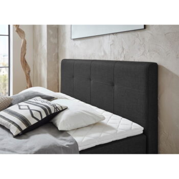 Antracitovosivá boxspring posteľ 160x200 cm ANCONA – Meise Möbel - Image 6