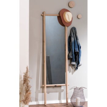 Stojacie zrkadlo s dreveným rámom 52x180 cm Milford - Rowico - Image 4
