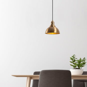 Závesné svietidlo v bronzovej farbe s kovovým tienidlom ø 21 cm Varzan – Opviq lights - Image 5
