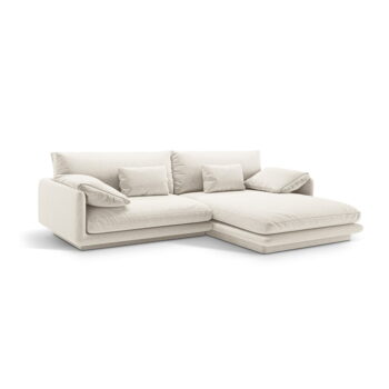 Biela rohová pohovka (pravý roh) Torino – Micadoni Home - Image 3