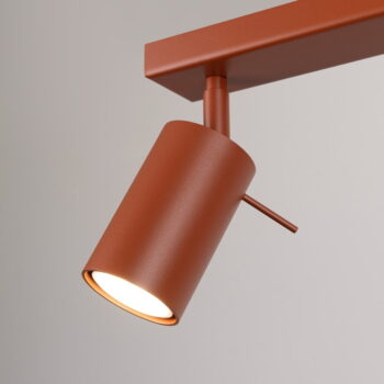 Stropné svietidlo v tehlovej farbe 6x45 cm Etna – Nice Lamps - Image 11