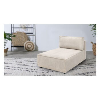 Krémovobiely menčestrový modul pohovky (variabilný) Nihad modular – Bobochic Paris - Image 2