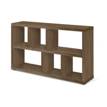 Hnedá knižnica v dekore orecha 150x83 cm Berlin – TemaHome - Image 4