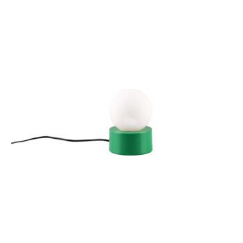 Zelená stolová lampa so skleneným tienidlom (výška 17 cm) Countess – Trio – Obrázok 3