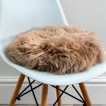 Béžový sedák z ovčej kožušiny Native Natural Round, ⌀ 40 cm - Image 2