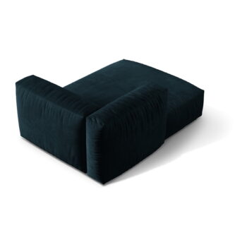Tmavomodrý modul pohovky z textílie bouclé (ľavý roh) Martina – Micadoni Home - Image 3