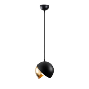 Závesné svietidlo v čierno-zlatej farbe s kovovým tienidlom ø 20 cm Berceste – Opviq lights - Image 2