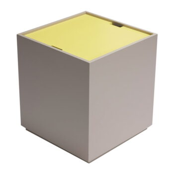 Žlto-sivá truhlica z jaseňového dreva 40x45 cm Vault – Hübsch - Image 3