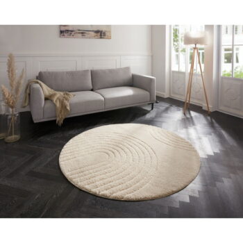 Krémovobiely koberec Mint Rugs Norwalk Fergus, ø 160 cm - Image 2