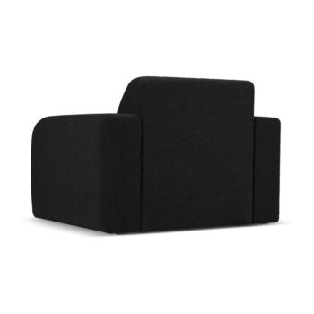 Čierne kreslo z textílie bouclé Molino – Micadoni Home - Image 3