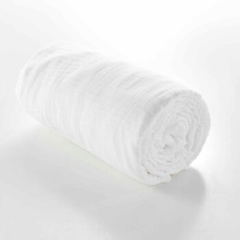 Biela napínacia mušelínová plachta 160x200 cm Angelia – douceur d'intérieur - Image 3