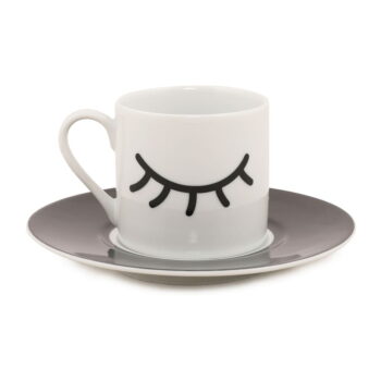 Súprava 2 šálok s tanierikmi Kütahya Porselen Eyes, 90 ml - Image 3