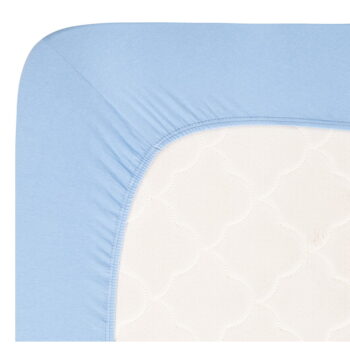 Modrá napínacia plachta jersey 140x200 cm Boxspring – Andrea Simone - Image 2