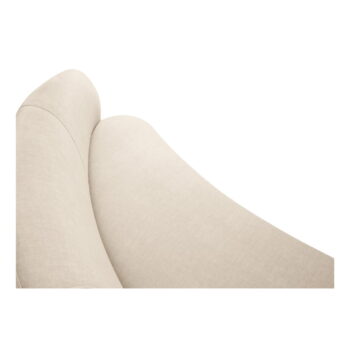 Béžová zamatová asymetrická pohovka Mazzini Sofas Debbie, ľavá - Image 4