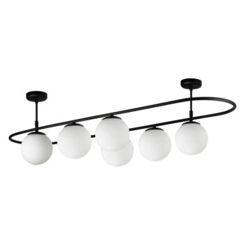 Čierne stropné svietidlo Squid Lighting Elips, dĺžka 124 cm - Image 3