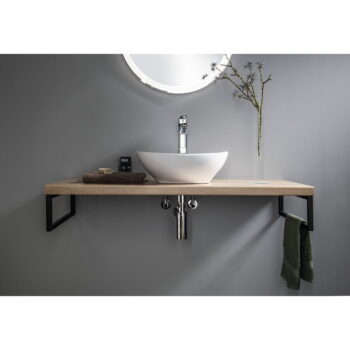 Biele keramické umývadlo 42x34 cm Aqualine  – Sapho - Image 3