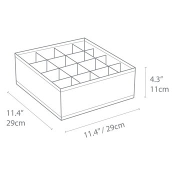 Sivý organizér do zásuvky s 16 priehradkami Bigso Box of Sweden Drawer - Image 8