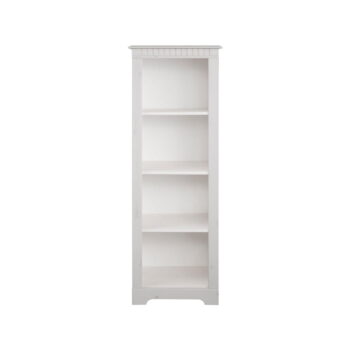 Biela knižnica z borovicového dreva 50x135 cm Cubrix – Støraa – Obrázok 4