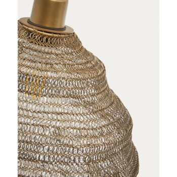 Závesné svietidlo v zlatej farbe s kovovým tienidlom ø 30 cm Sarraco – Kave Home - Image 6